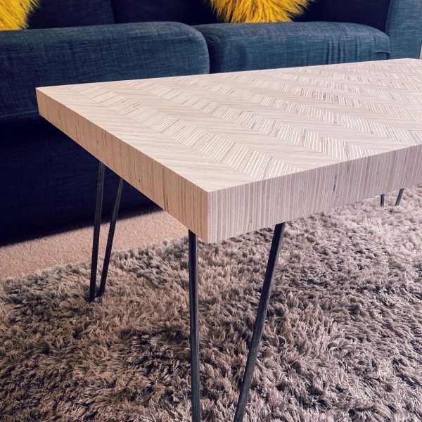 Bark Plywood Table