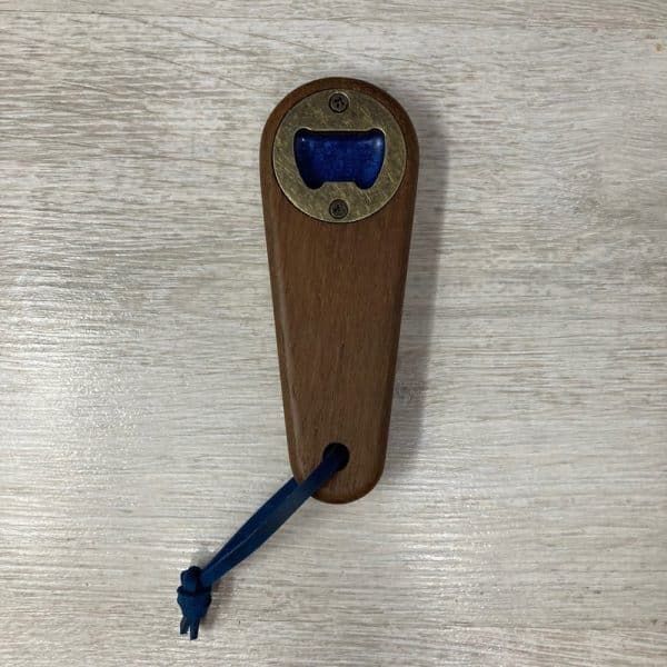 Bark Bottle Opener Large Teak Ocean